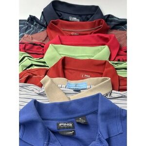 Mens XL Golf Polo Shirt Lot 7 PGA Tour Ping Fairway Greene Performance